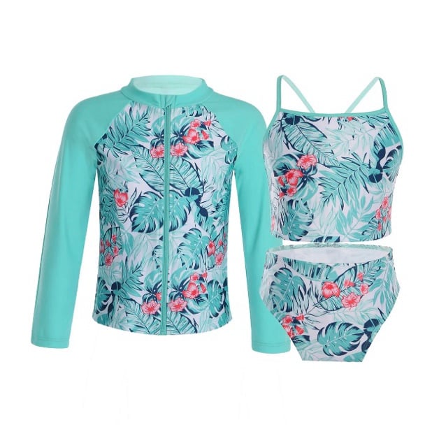 Girls 3pc Bikini Swimwear Set | Kids Sizes 6-16 | New