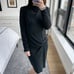 By Malene Birger High Neck Ruched Waist Dress Black Small