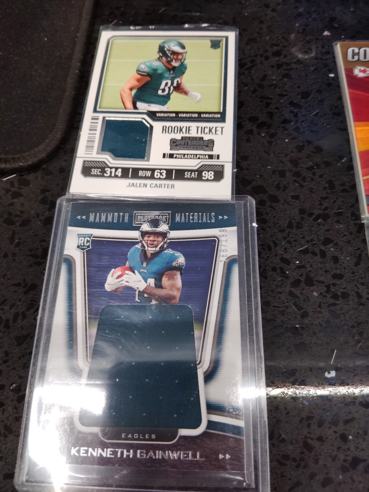 10 card football patch cards