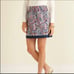 Vineyard Vines Paisley Silk Skirt & Top by Shep & Ian Navy Pink Size 8