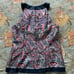 Vineyard Vines Paisley Silk Skirt & Top by Shep & Ian Navy Pink Size 8