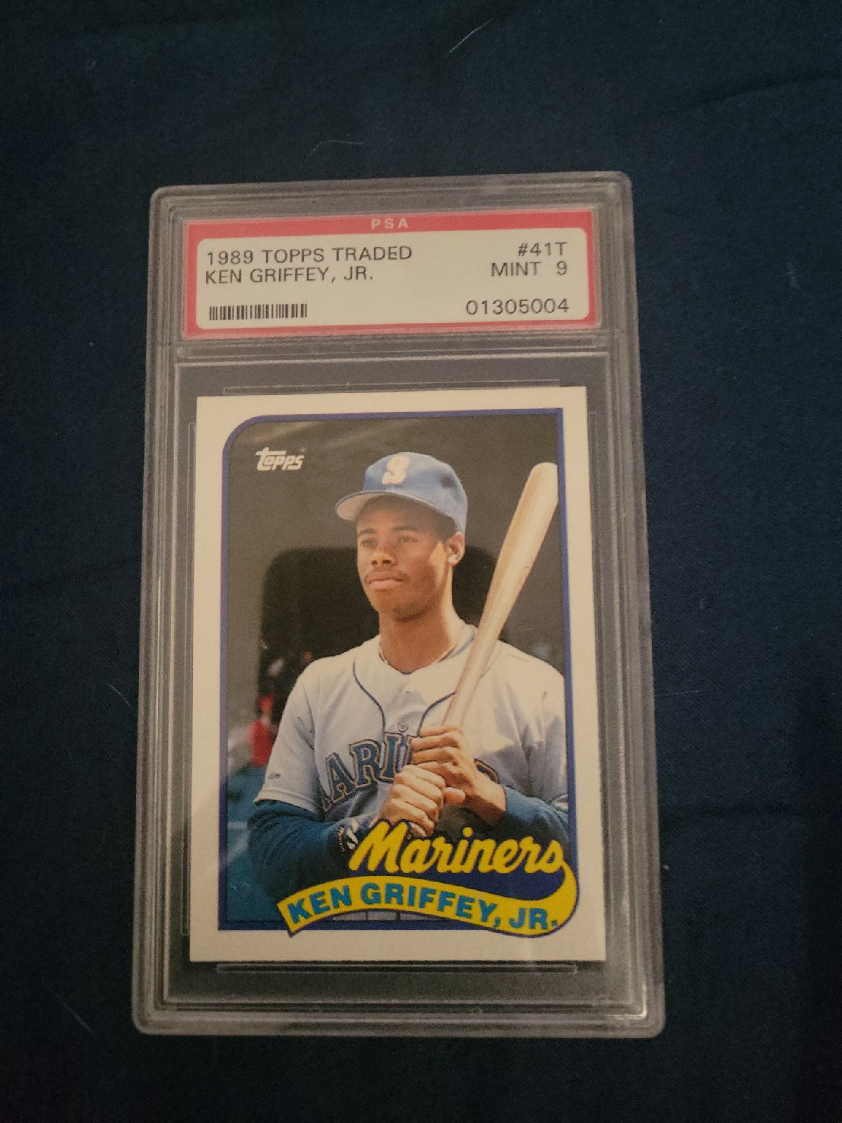Topps traded ken griffey jr psa9 rookie card
