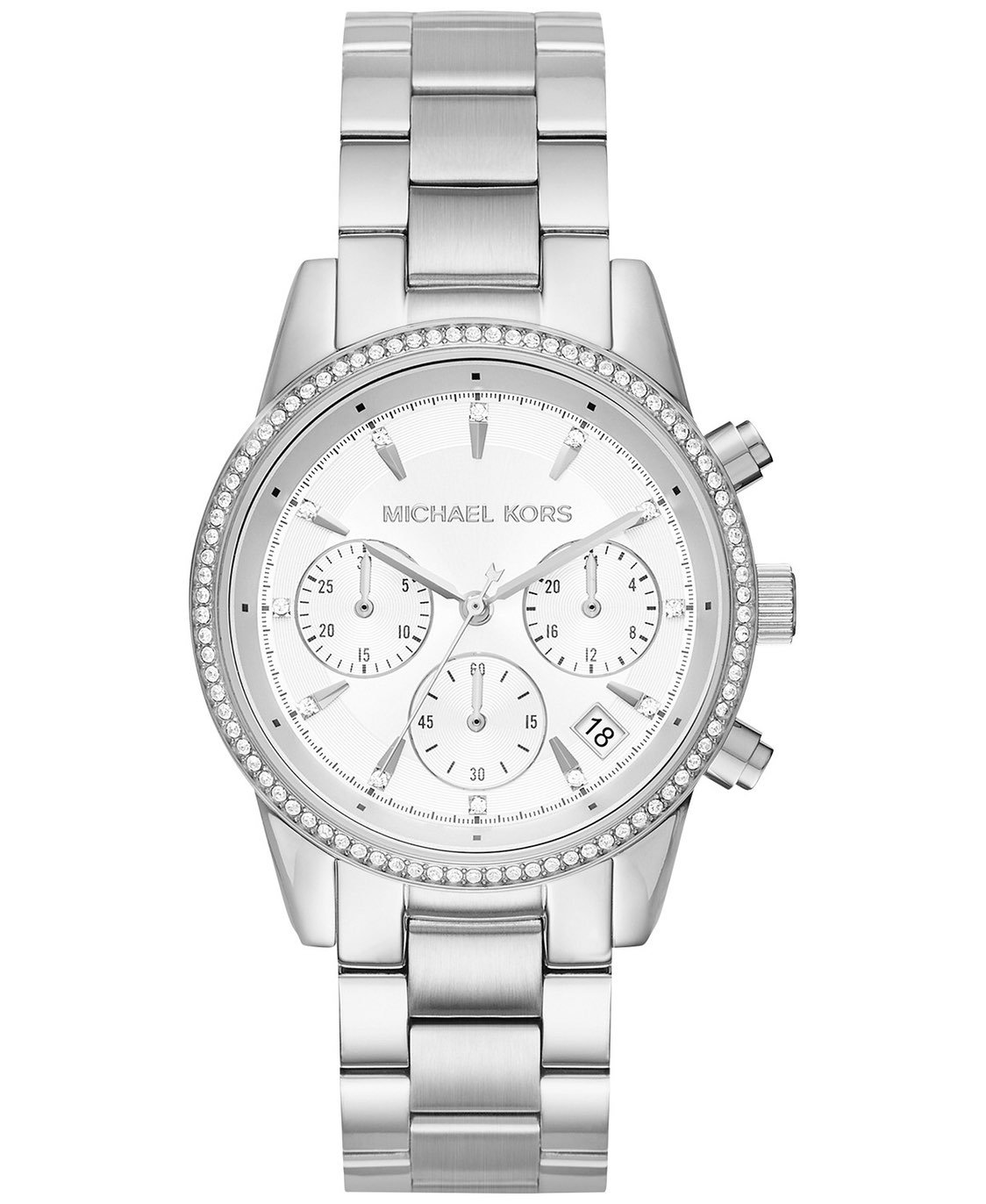 Women's Chronograph Ritz Stainless Steel Bracelet Watch 37mm