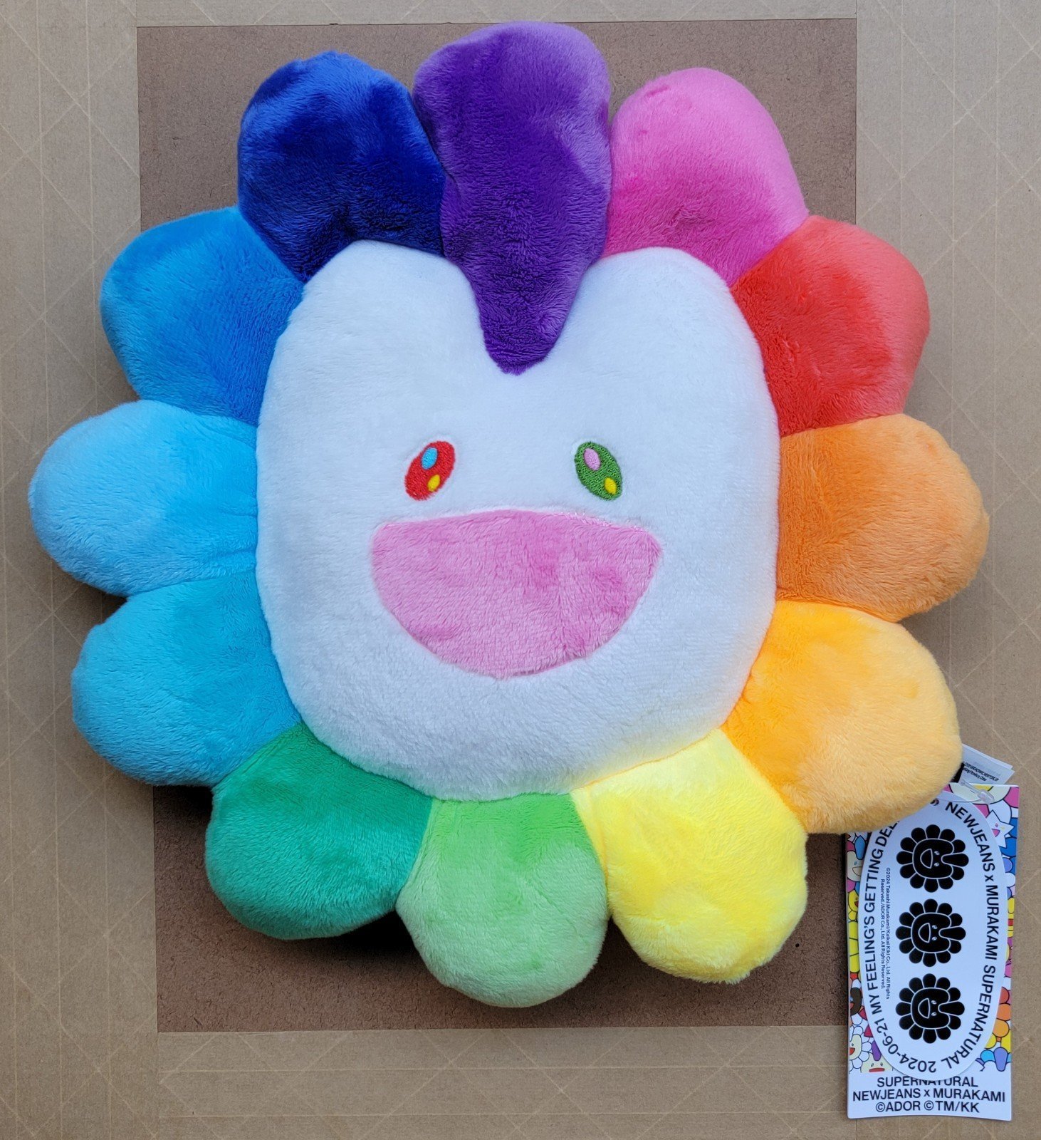 Supernatural NewJeans x MURAKAMI Cushion Flower Plush (30cm) (New with Tags)