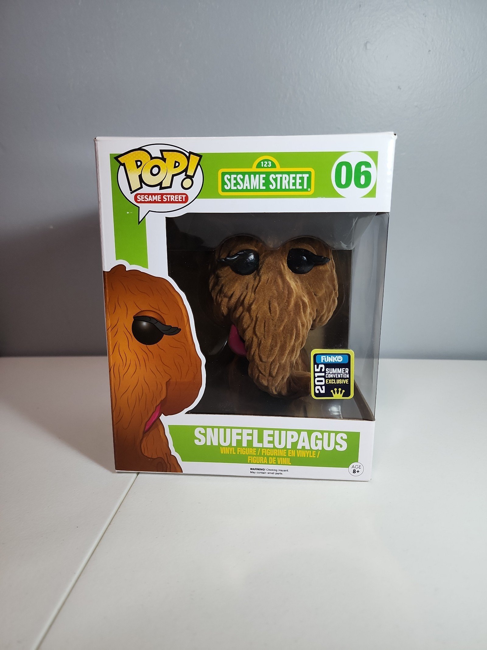 Funko Pop Snuffleupagus Flocked #06 2015 Summer Convention Exclusive