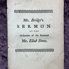 1761 8vo 1st Ed. Pamphlet By Rev. Matthew Bridge Who Resembled George Washington