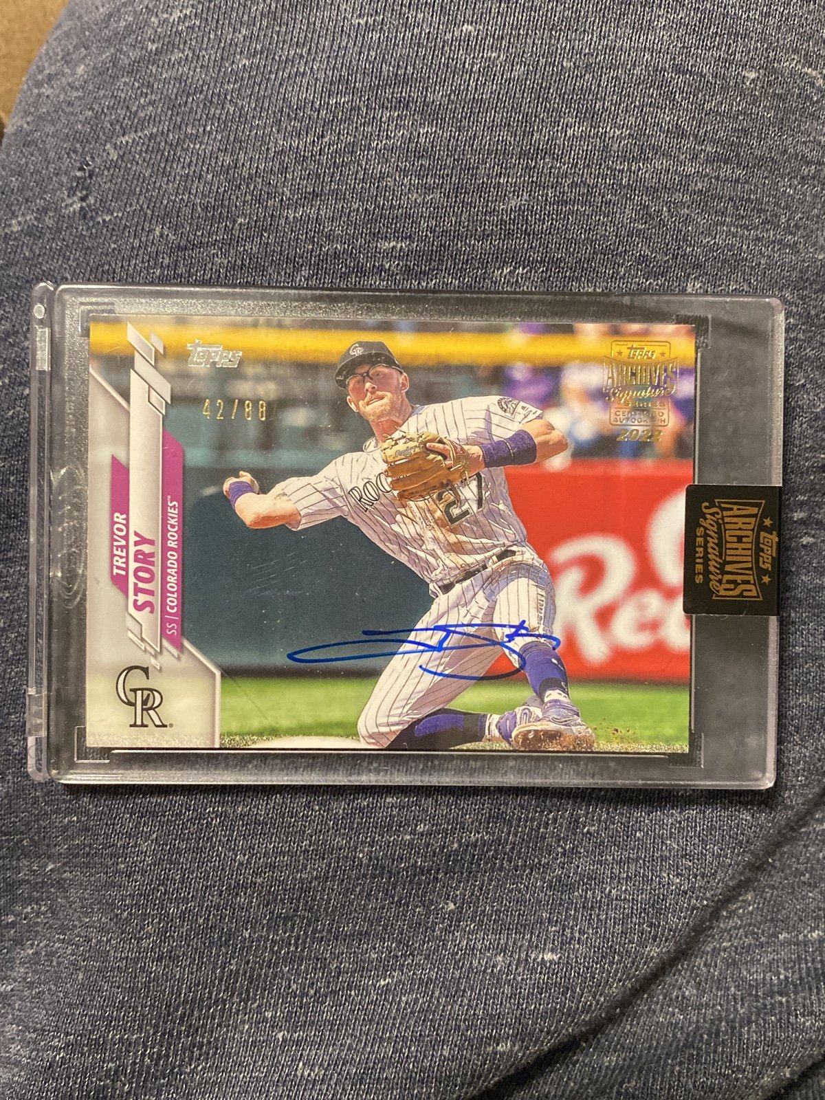 2022 TOPPS ARCHIVES SIGNATURE SERIES AUTOGRAPH /88 BUY BACK TREVOR STORY