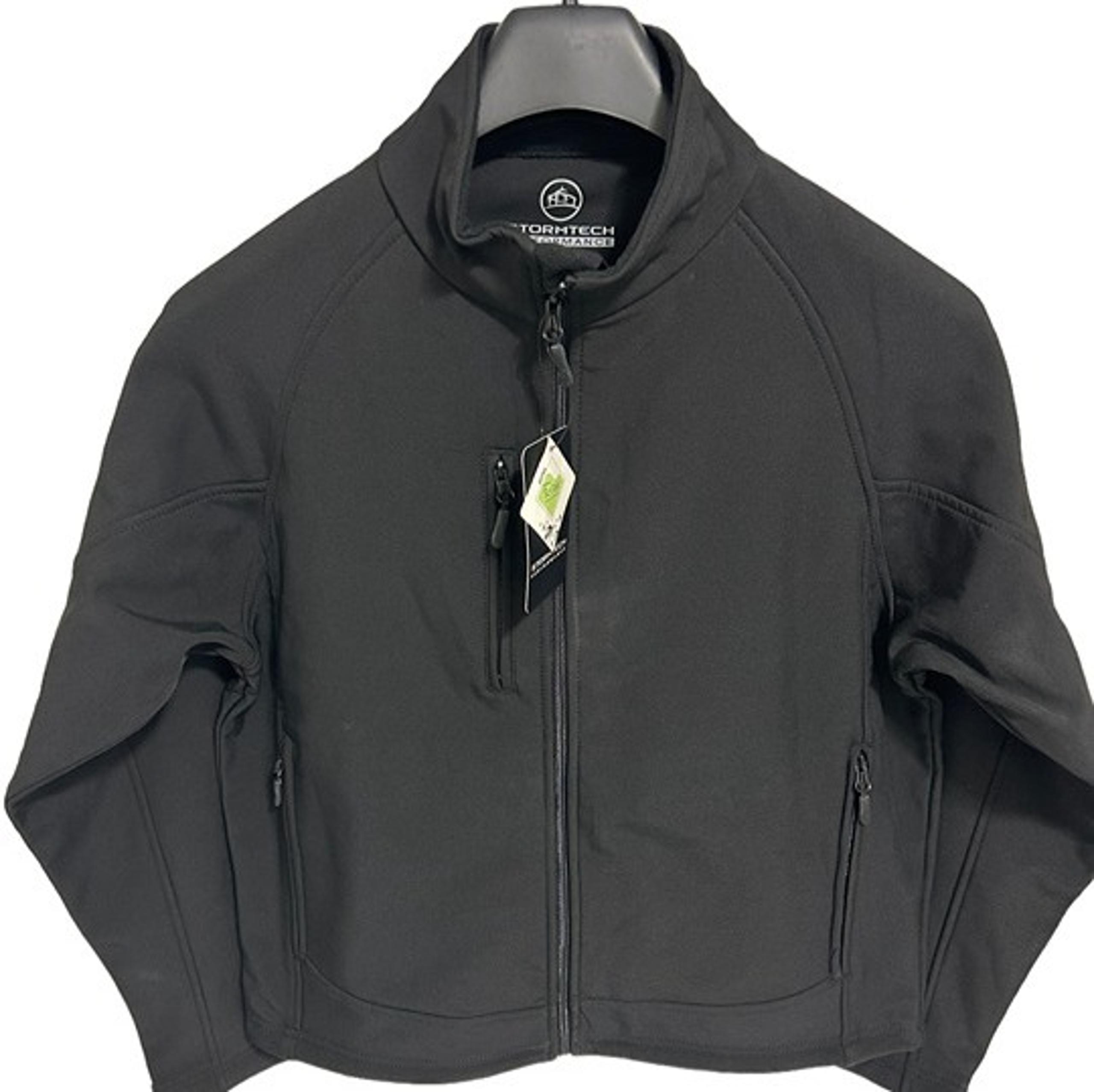 Strormtech Performance Softshell Jacket Mens Size Medium Full Zip Black NWT