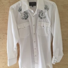 Men’s Vintage 80’s Ponderosa Los Angeles Calif. Retro Western Shirt Size M