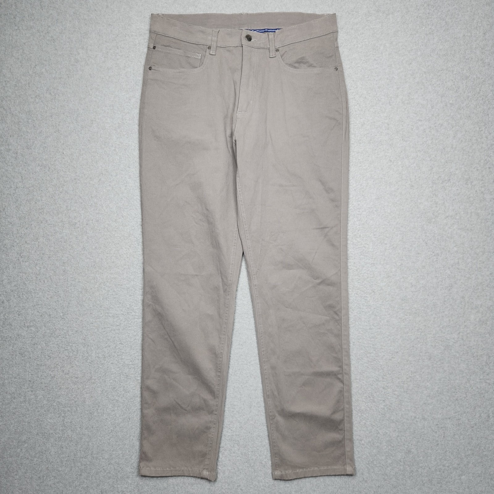 FootJoy Golf Pants Mens Size 32x30 Gray Athletic Fit 5 Pocket Performance FJ