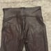 Spanx faux leather brown legging size xs