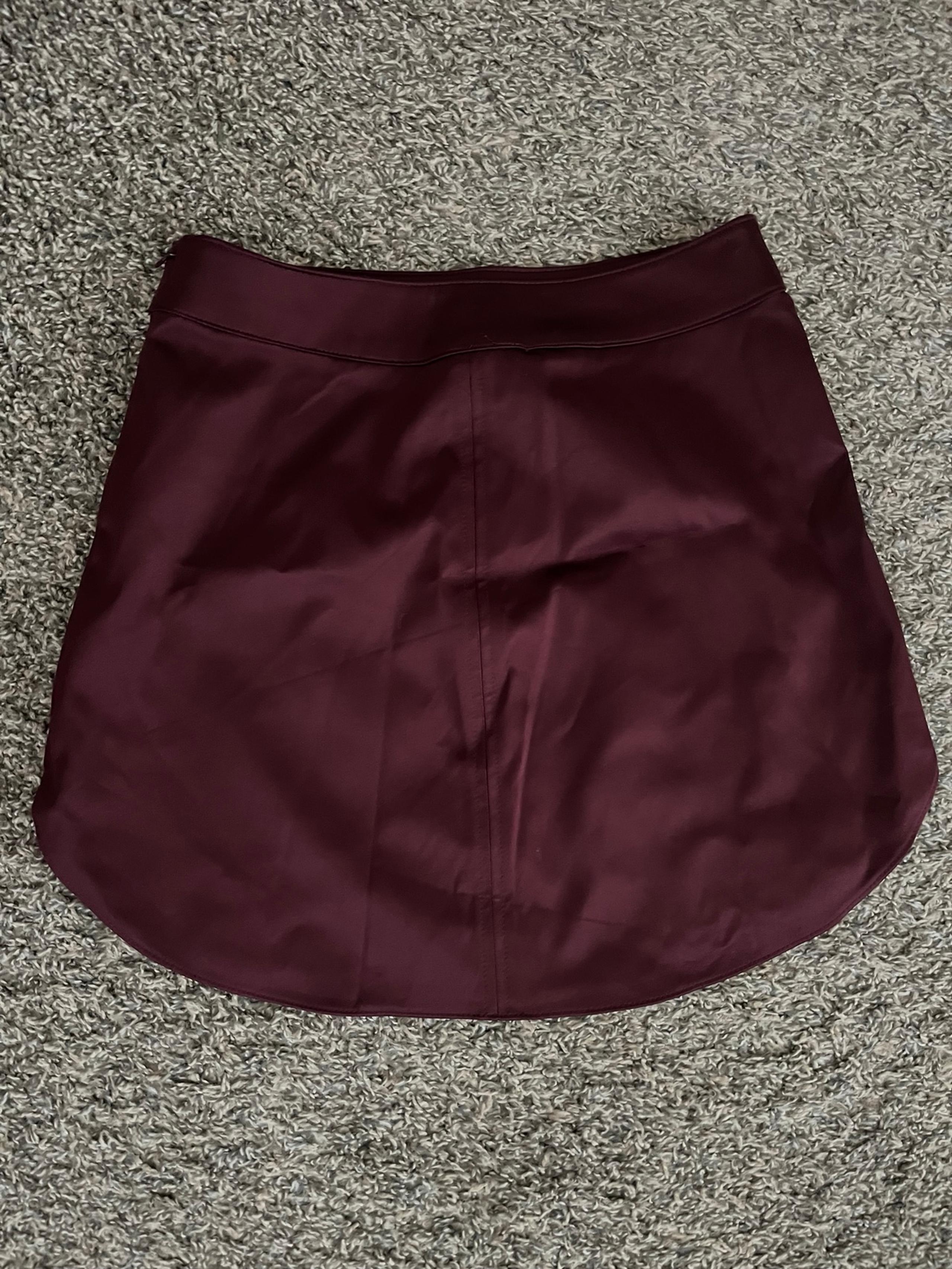 H&M satin high waisted mini skirt