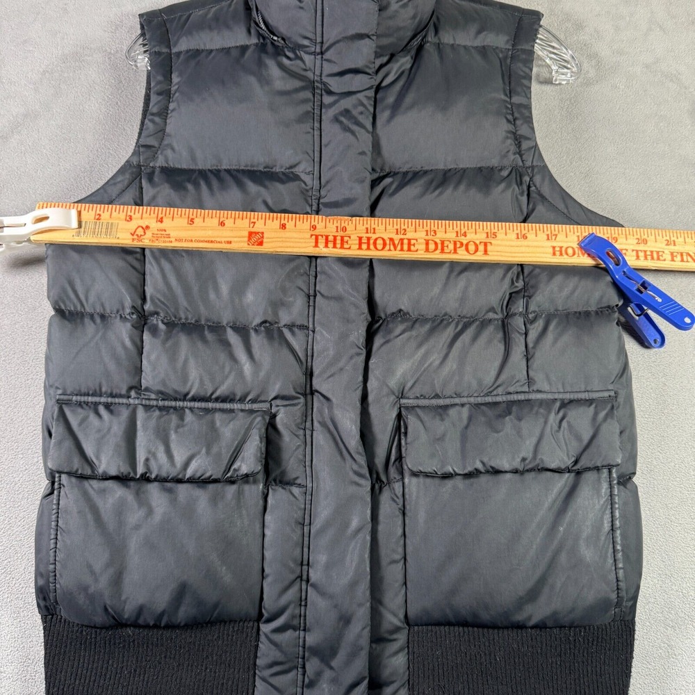 Vintage Gap Puffer Vest Womens M Black Down Filled Hiking