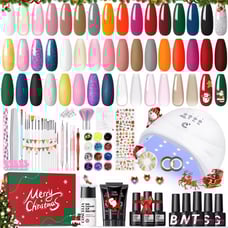 Complete Nail Kit | 3 Poly Gel Tubes & 20 Gel Polishes | New