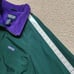 Lands End Squall mens Tall Extra LG Jacket Green purple Fleece Lined USA Made