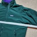 Lands End Squall mens Tall Extra LG Jacket Green purple Fleece Lined USA Made