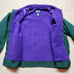 Lands End Squall mens Tall Extra LG Jacket Green purple Fleece Lined USA Made