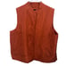 Eileen Fisher Vest Womens 2X Burnt Orange 100% Silk Quilted Covered Snap Closure