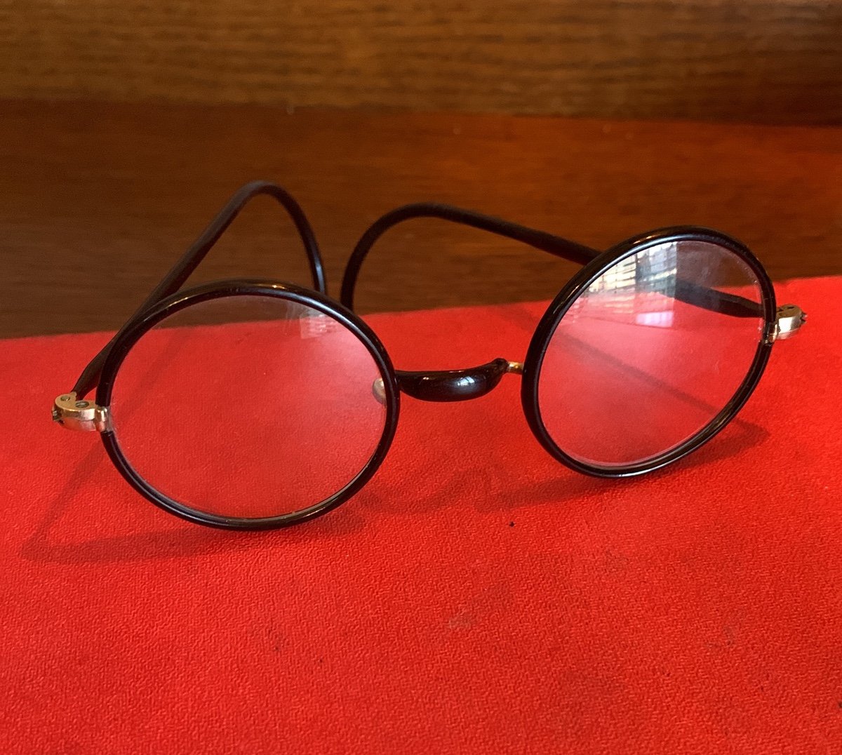Black Horn-Rimmed Glasses