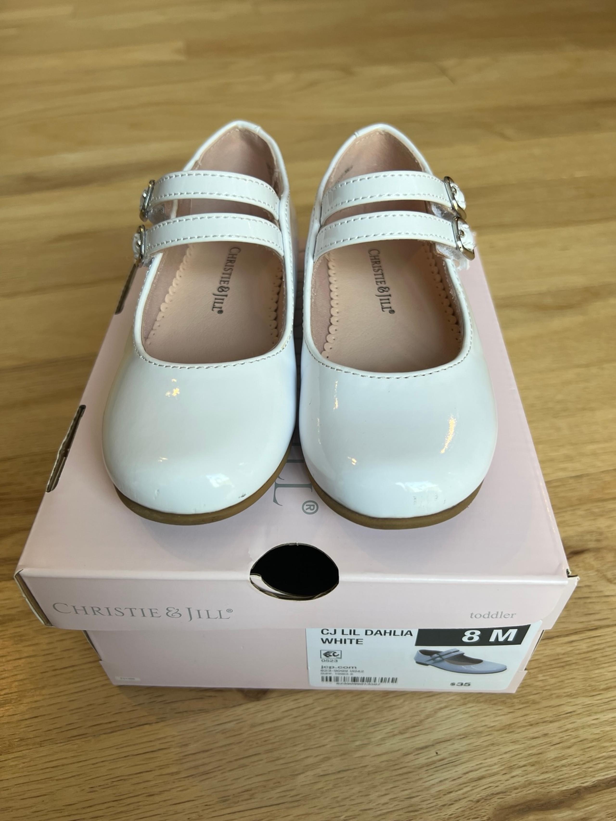 Christie & Jill White Toddler Shoes 8