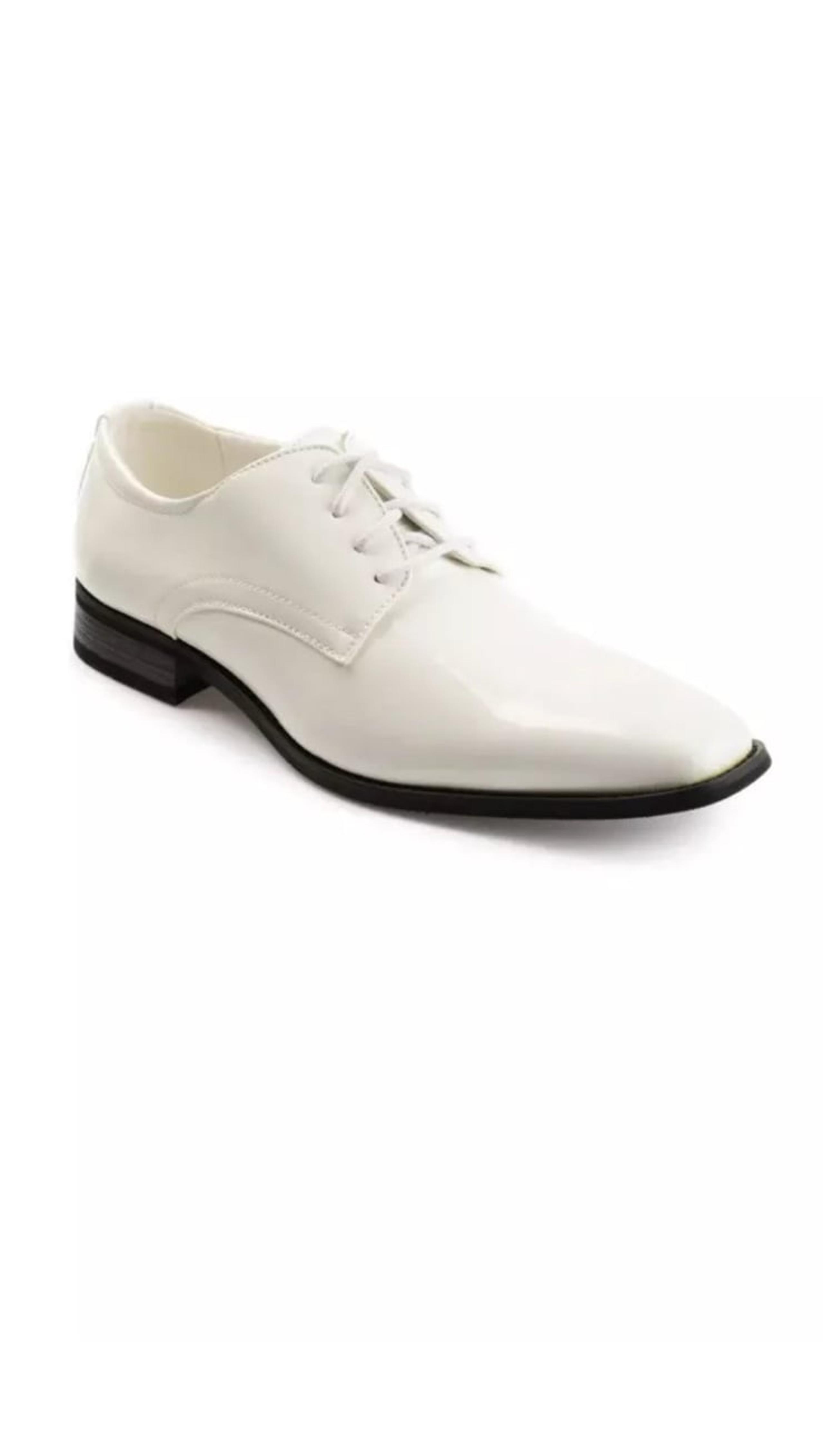 Vance Co. Mens Lace-up Cole Dress Shoes Color-White, Size 10.5