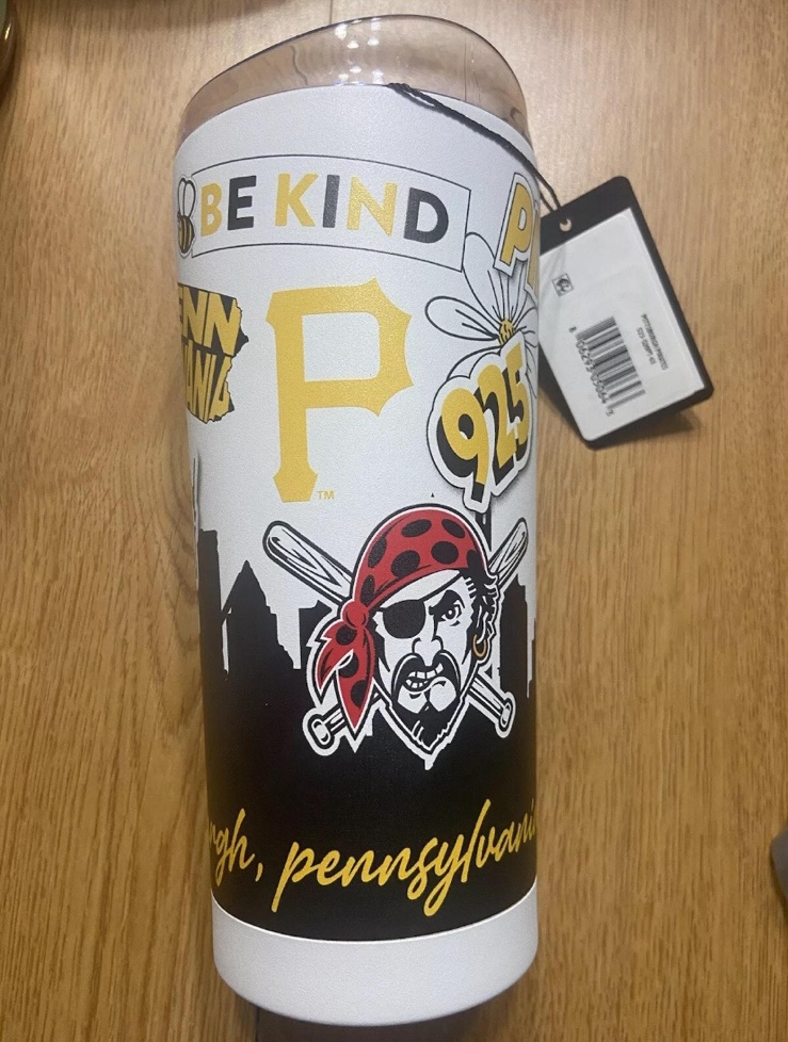 Pittsburgh Pirates 20oz Stainless Steel Tumbler. PA. 925. Logo brands. Brand New