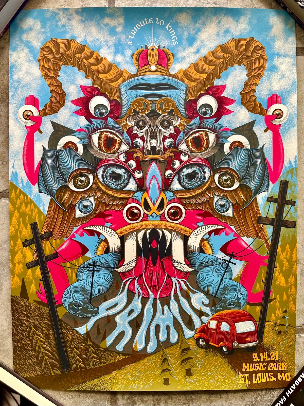 Primus St. Louis Missouri Music Park 2021 SHOW EDITION POSTER xx/250 18x24 RARE