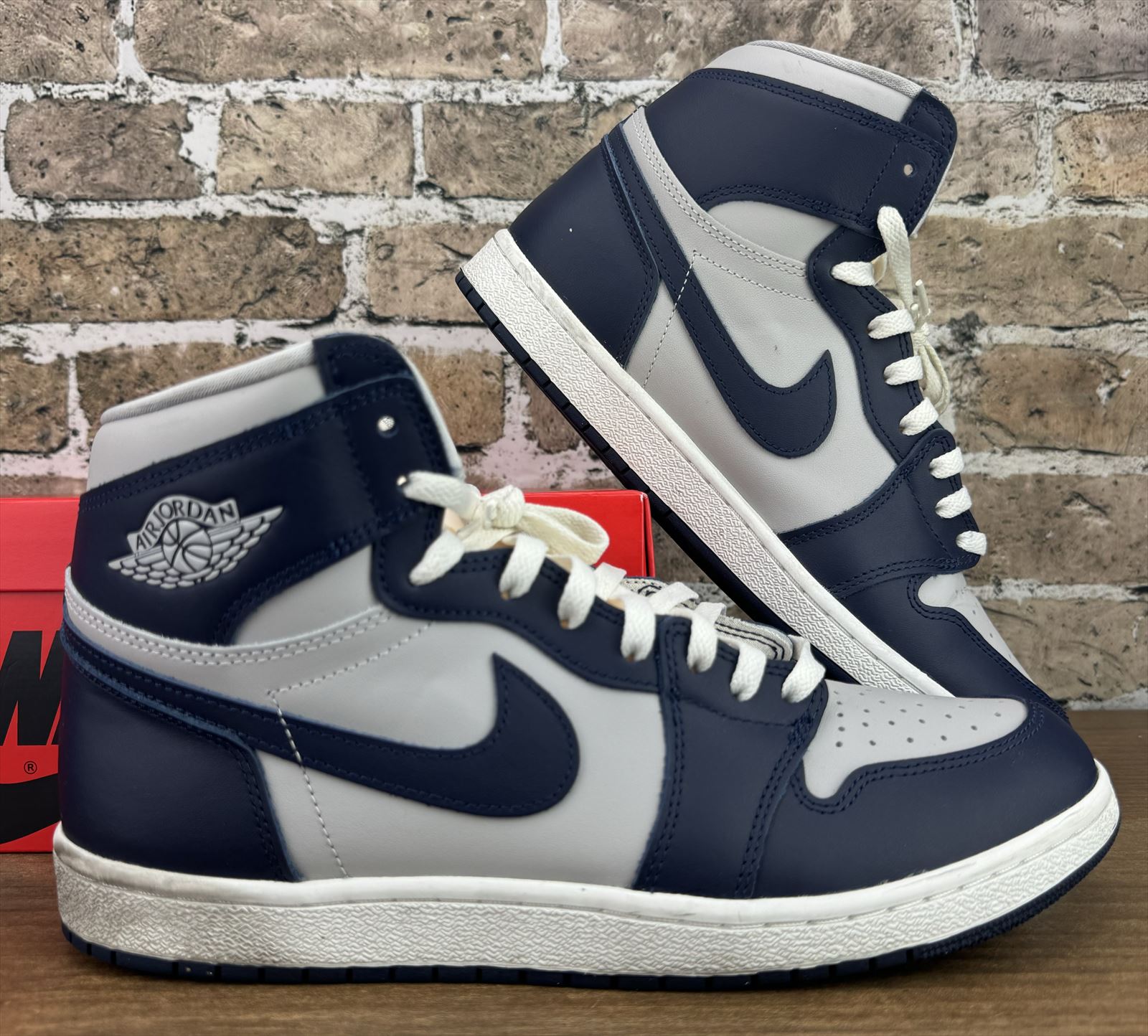Jordan 1 Retro 85 High Georgetown Size 12 Pre-Owned BQ4422-400 Blue Grey