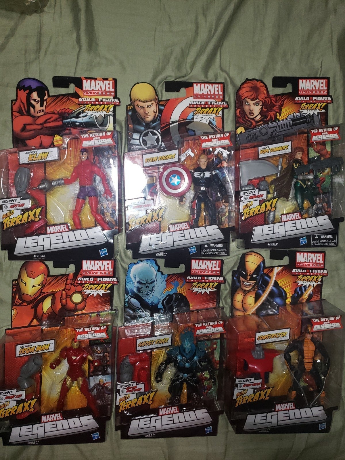 Marvel Legends Terrax Build A Figure Set of 7 Complete Wave