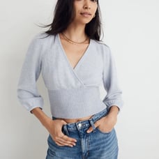Madewell Wrap V-Neck Sweater Size XL