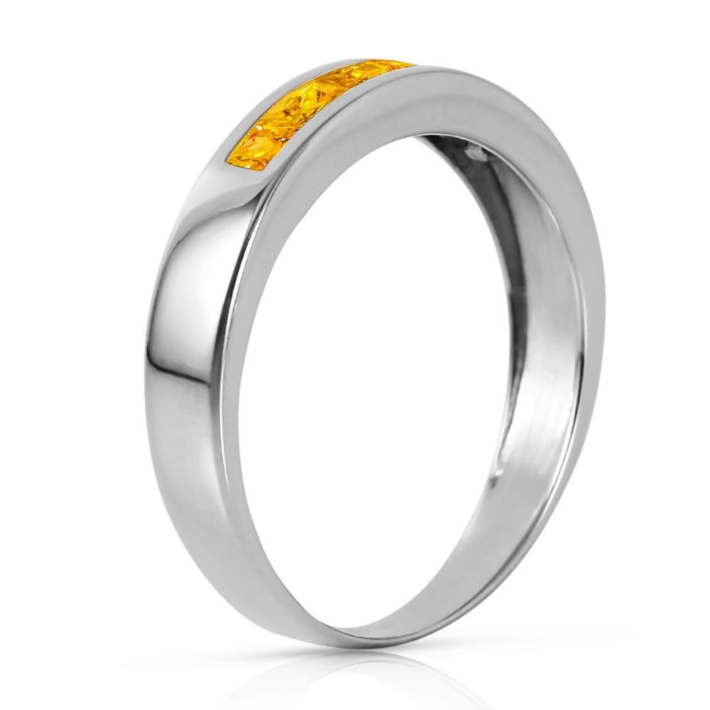 14K. SOLID GOLD RINGS WITH NATURAL CITRINES