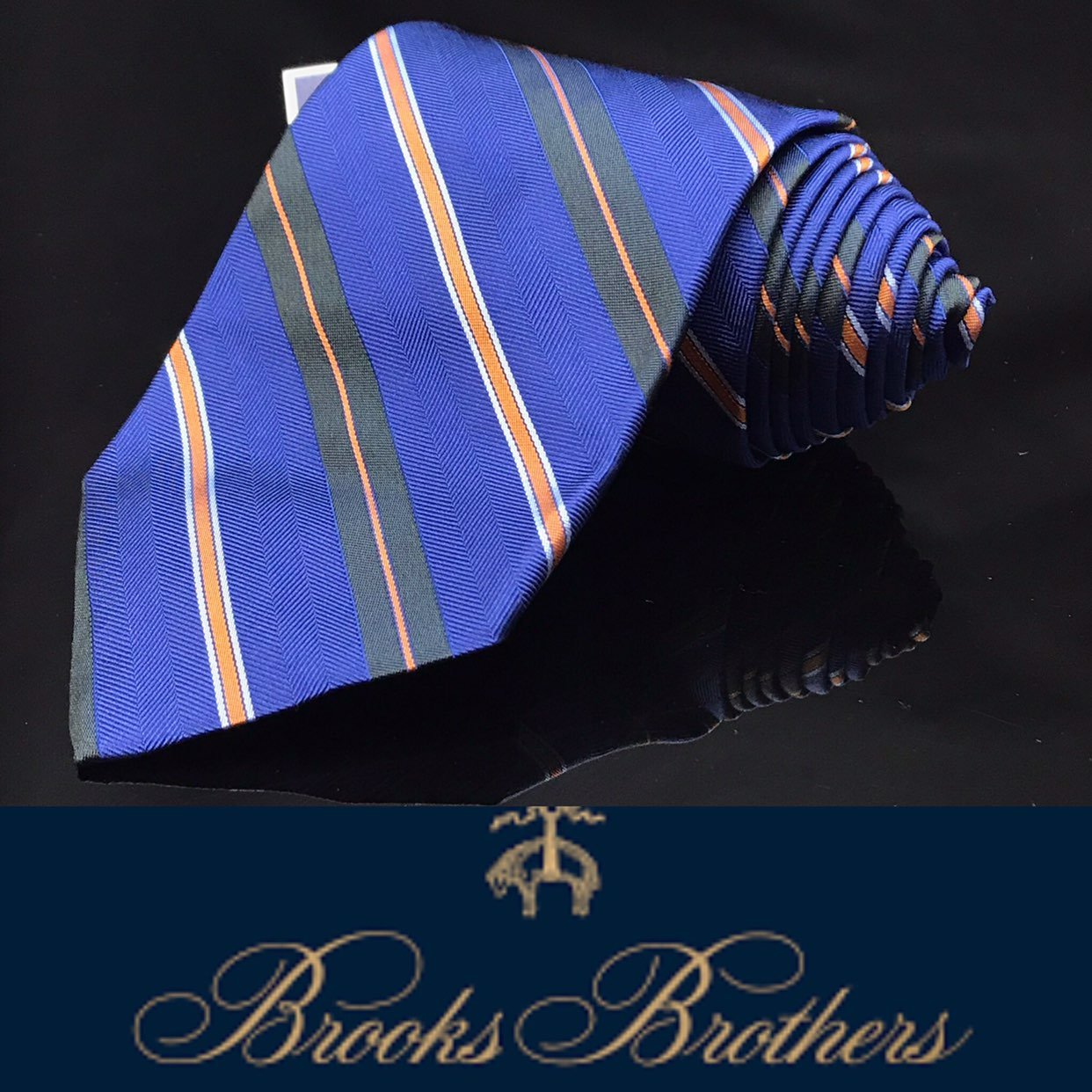 BROOKS BROTHERS irregular Fleece Blue