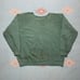 Vintage 1960s crewneck sweatshirt blank forest green pullover faded cotton XL