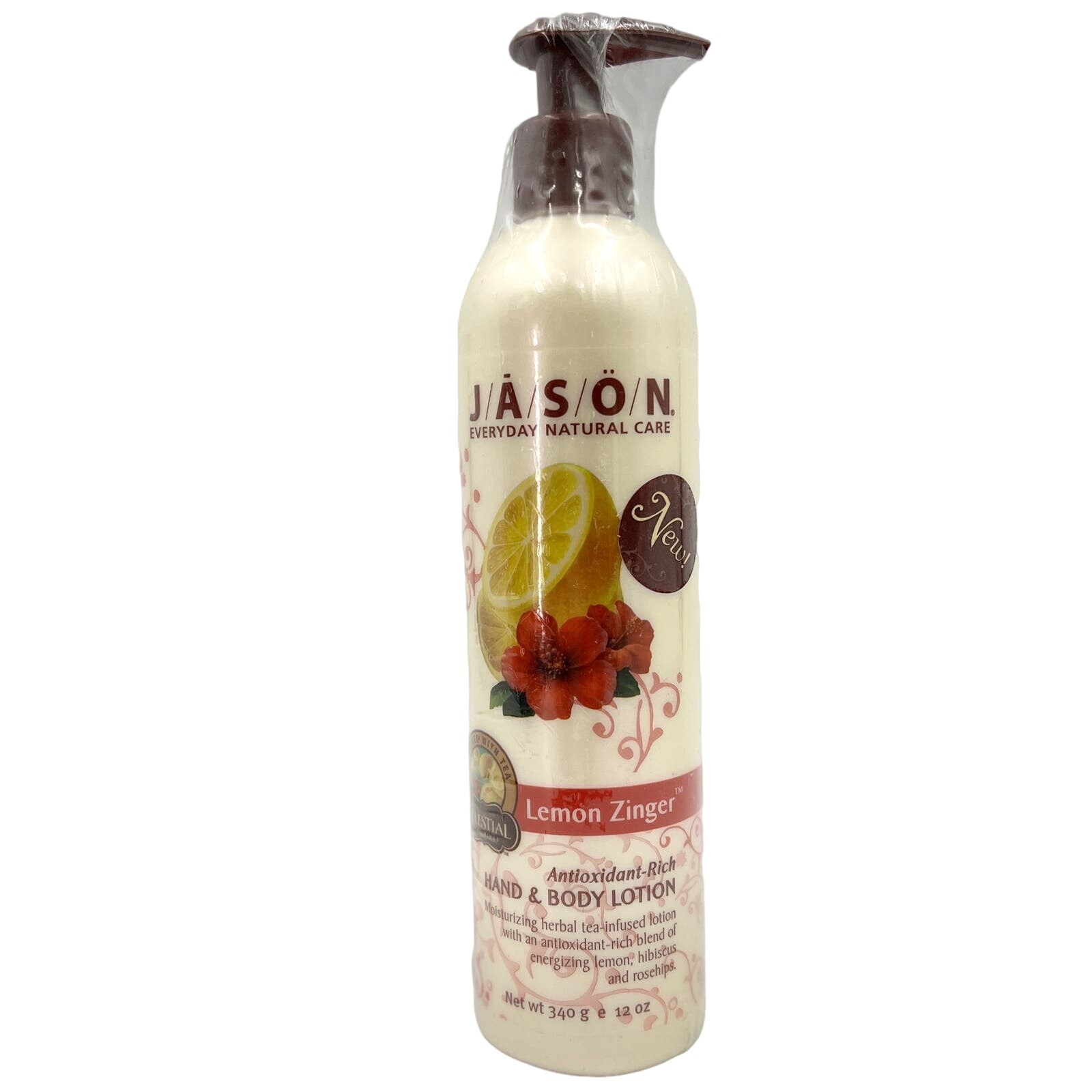 Jason Lemon Zinger Hand & Body Lotion 12 oz Celestial Seasonings New