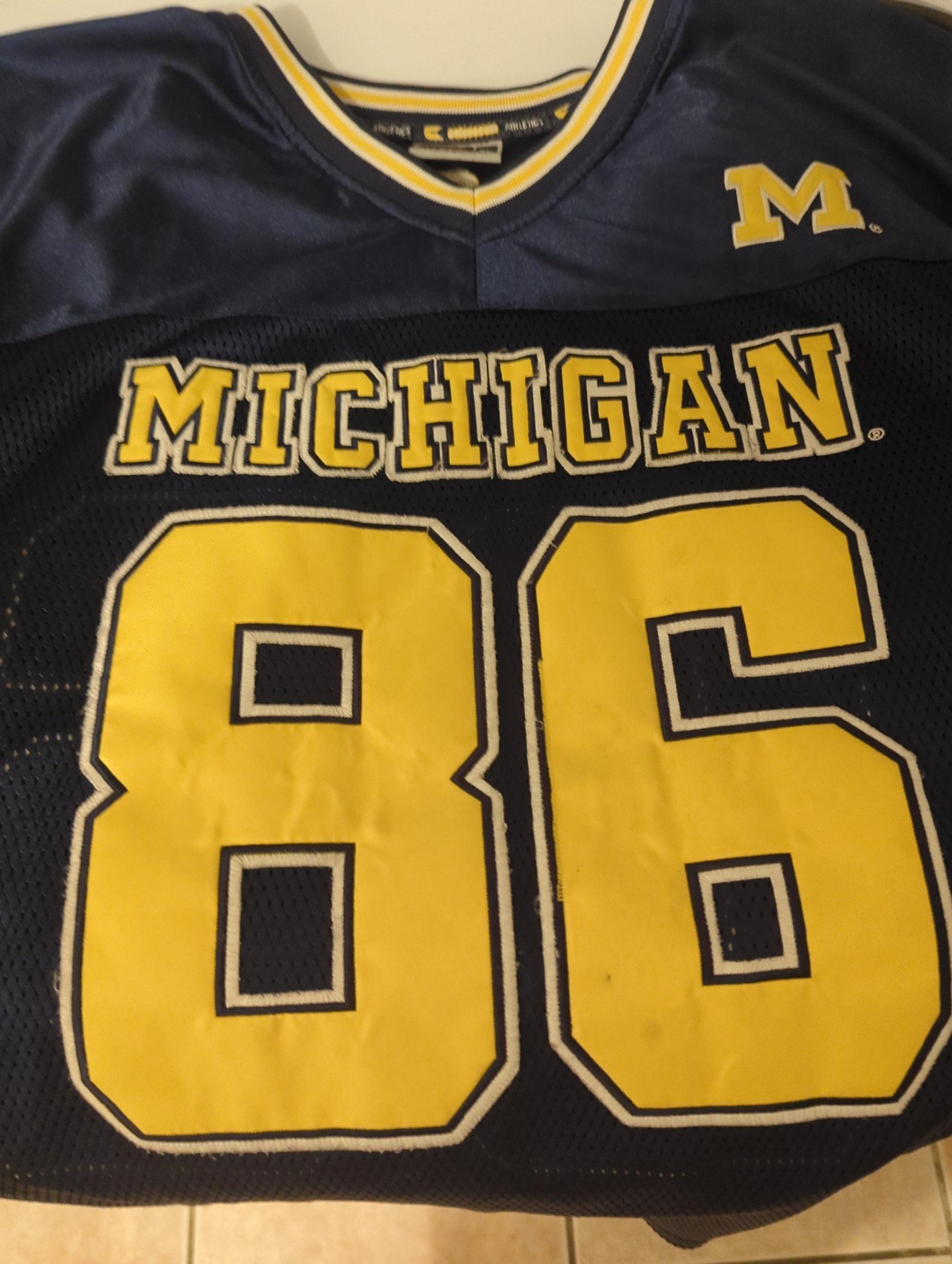 Custom michigan wolverines jersey go blue