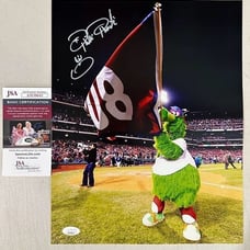 Phillie Phanatic signed autographed Philadelphia Phillies 11x14 Photo JSA