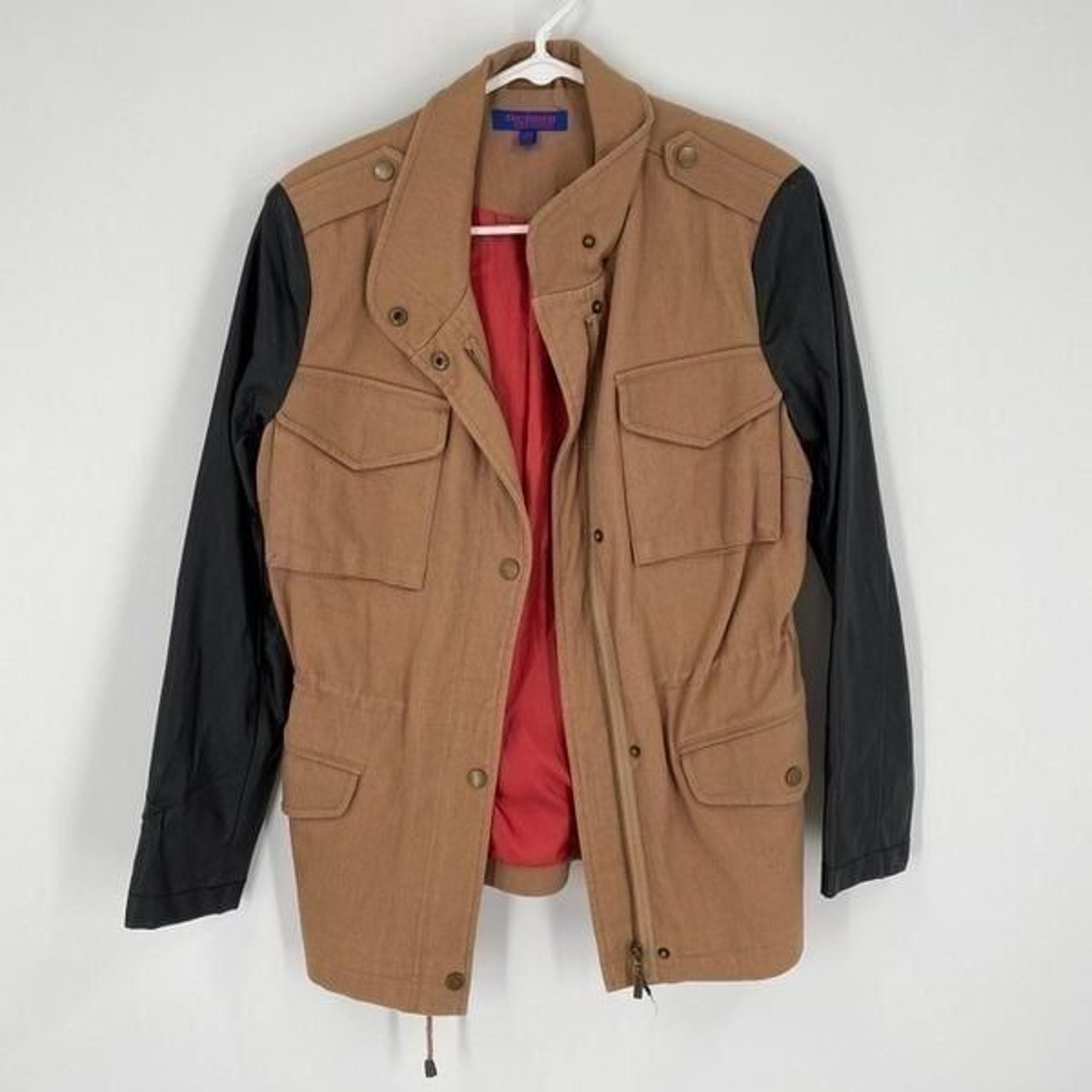 Twiggy London Men’s Faux Sleeve Zipper Front Jacket size S
