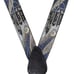 Rare Trafalgar Black City Scape Night Lights Skyline Adjustable Dad Suspenders