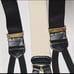 Rare Trafalgar Black City Scape Night Lights Skyline Adjustable Dad Suspenders