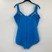 Miraclesuit Sanibel One Piece Swimsuit Slimming Faux Wrap Cerulean Blue Plus 22W