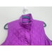 PETER MILLAR Women’s Vintage Quilted Full Zip Vest in Purple S Golf Quiet Luxe