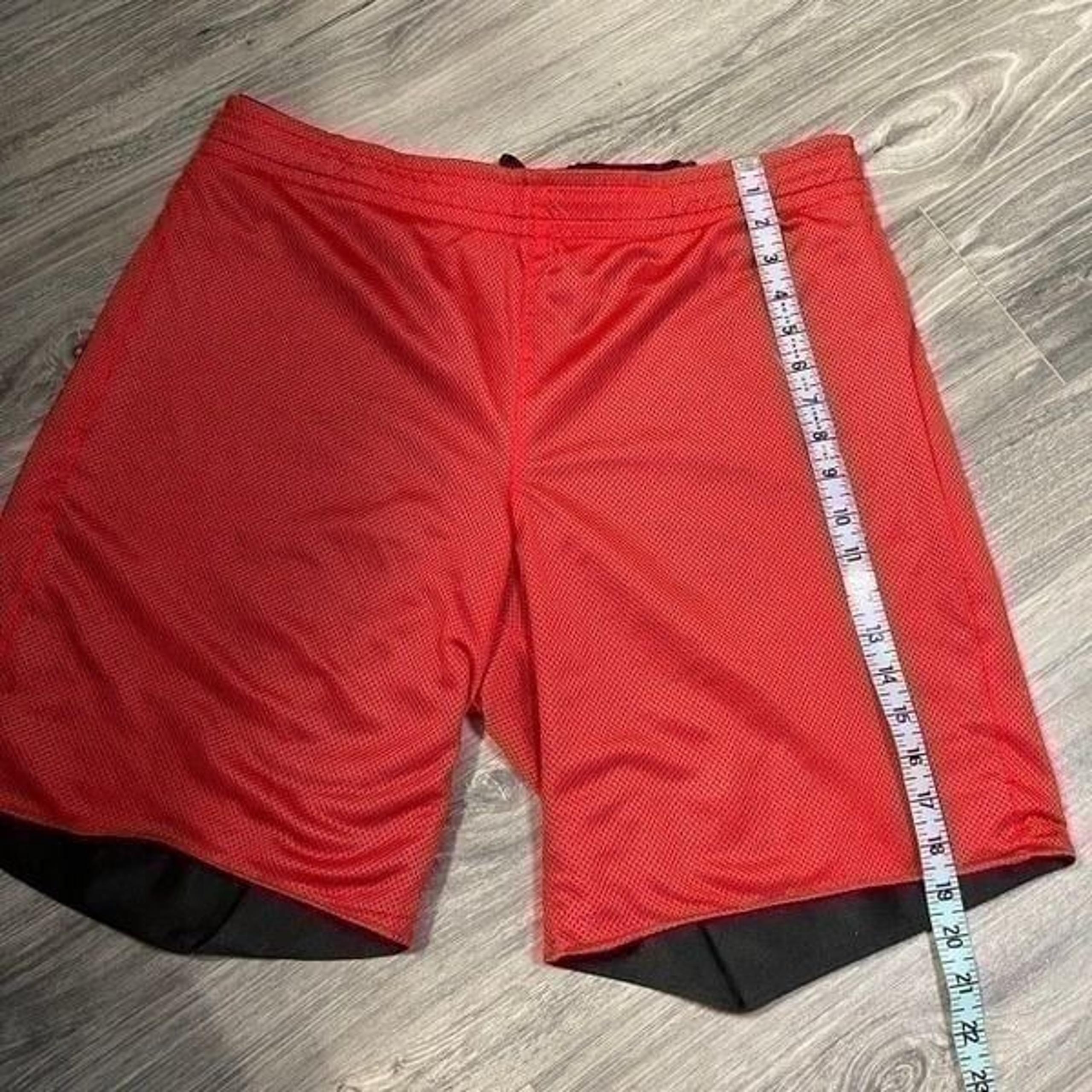 Large Mens foot locker Red basketball shorts