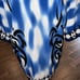 VINTAGE DRAGONFLY Men's Shirt Square Hem Blue/Black FLAME” Pattern MEN’S M