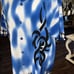VINTAGE DRAGONFLY Men's Shirt Square Hem Blue/Black FLAME” Pattern MEN’S M