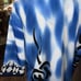 VINTAGE DRAGONFLY Men's Shirt Square Hem Blue/Black FLAME” Pattern MEN’S M