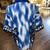 VINTAGE DRAGONFLY Men's Shirt Square Hem Blue/Black FLAME” Pattern MEN’S M