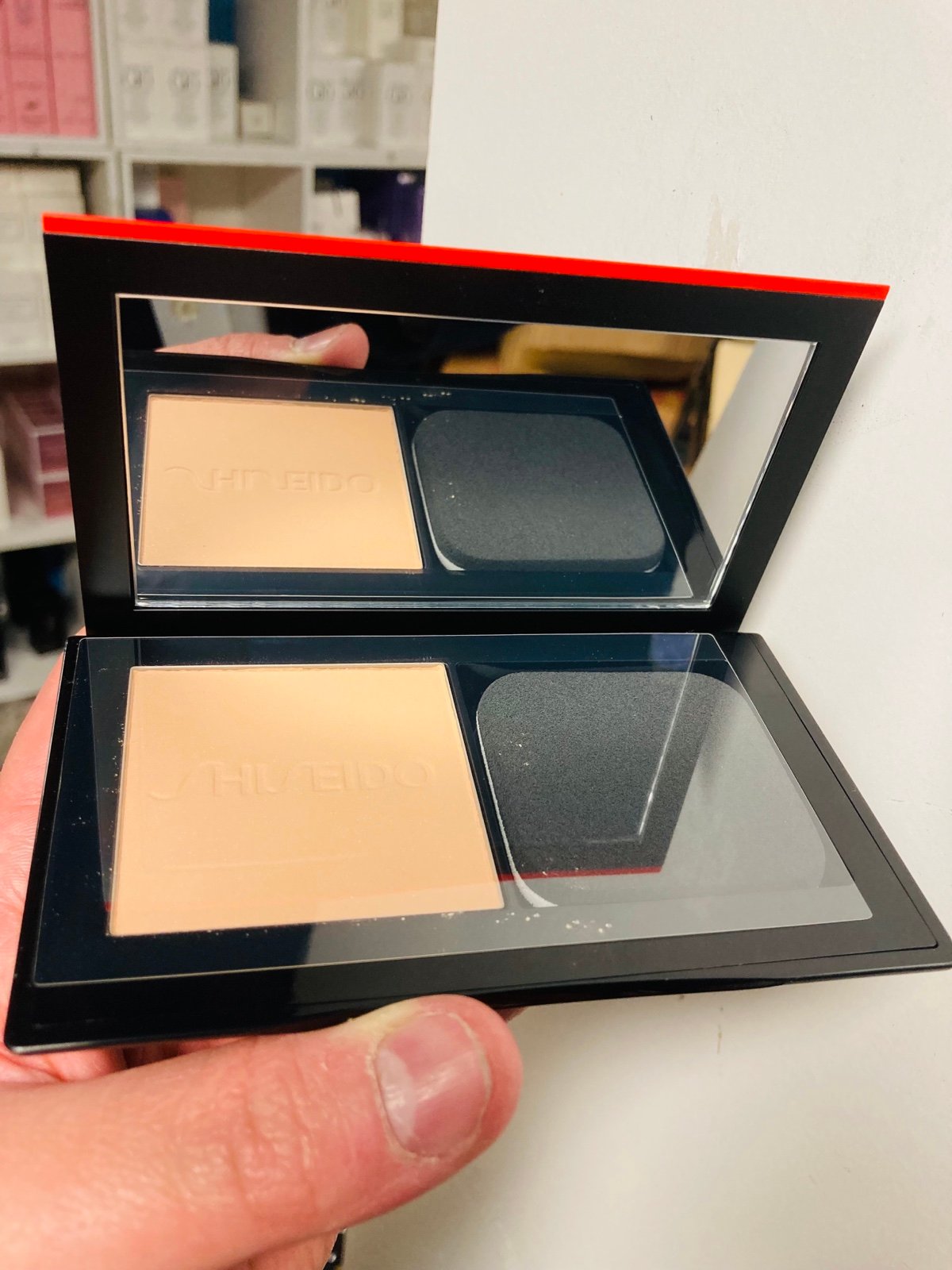 SHISEIDO SYNCHRO SKIN POWDER FOUNDATION 160 Shell Custom Finish 9g .31 oz