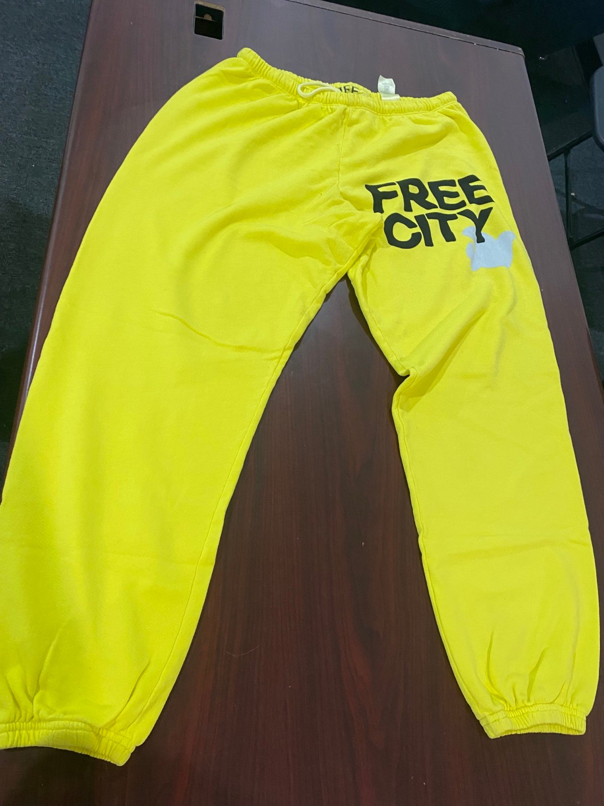 Freecity yellow sweatpants