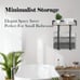 1pc Towel Racks For Bathroom Wall Mounted, With Wooden Shelf -bkg9