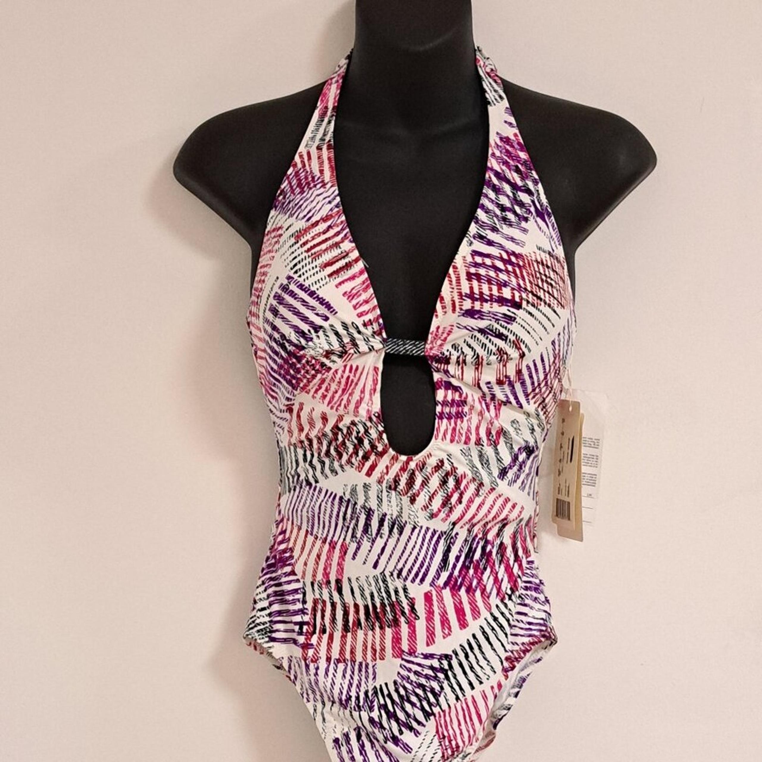 Gideon Oberson Multicolor Print One Piece Swimsuit NWT Misses Size 8